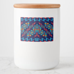 Förvridet formar abstrakt design mat etiketter