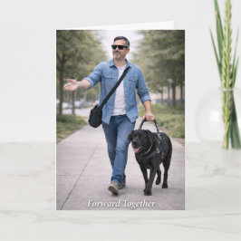 Forward Together – Black Labrador Guide Dog Kort