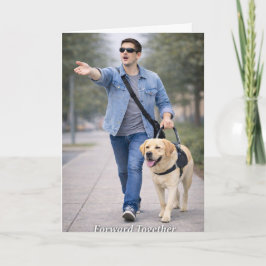Forward Together – Guide Dog Team Graduation Card Kort