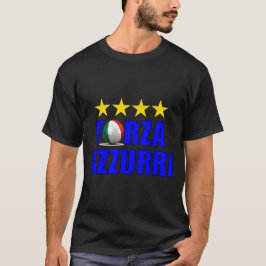 Forza Azzurri 4 gånger världsmästare i fotboll T Shirt