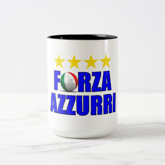 Forza Azzurri 4 Time World Soccer Champions Två-Tonad Mugg