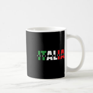 Forza Azzurri Italia Calcio Fotboll Vänskapsmatch Kaffemugg