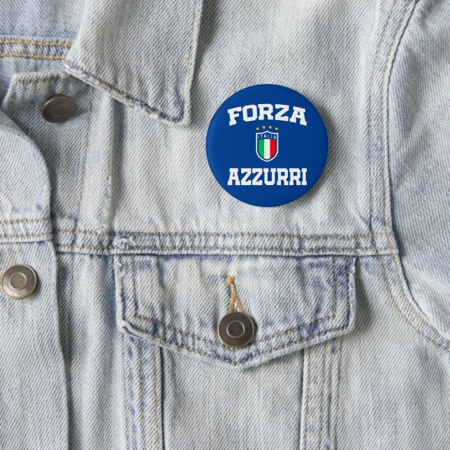 Forza Azzurri Italia Jersey 2021 Football Funs T-S Knapp (In Situ)