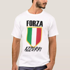 Forza Azzurri Italien Flagga Soccer T Shirt