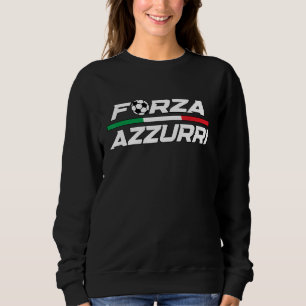 Forza Azzurri Italien Soccer Italia Flagga Italia  T Shirt