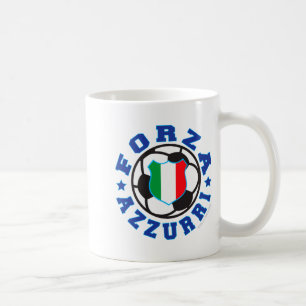 Forza Azzurri Kids Italiensk Fotbollströja  Kaffemugg