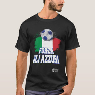 Forza Gli Azzuri Version 3 Black T Shirt