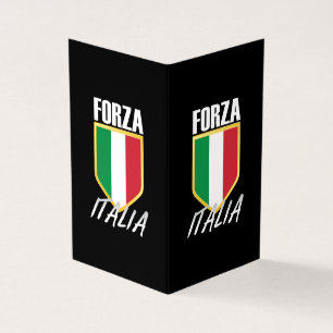 Forza Italia Italia Italia Flagga Soccer Kort