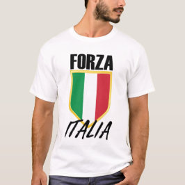 Forza Italia Italien Flagga Ocer T Shirt