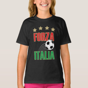 Forza Italia Italien Soccer Football T Shirt