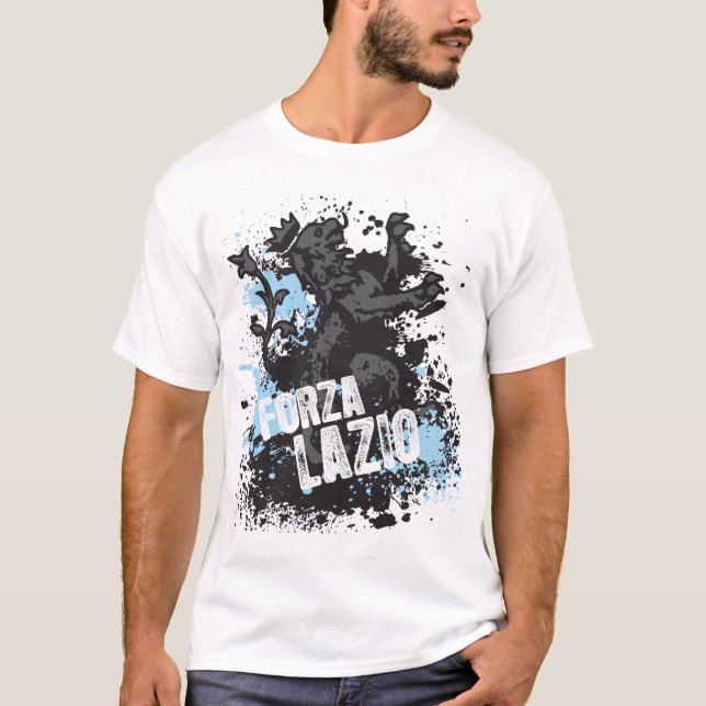 Forza Lazio t-skjorta T Shirt (Framsida)