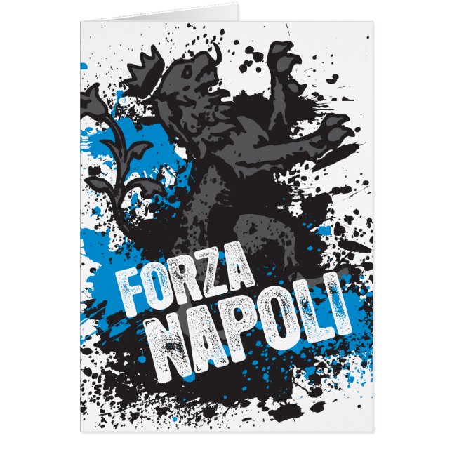 Forza Napoli Hälsningskort (Framsidan)