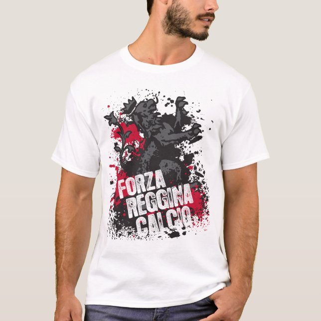 Forza Reggina Calcio t-skjorta Tee Shirt (Framsida)