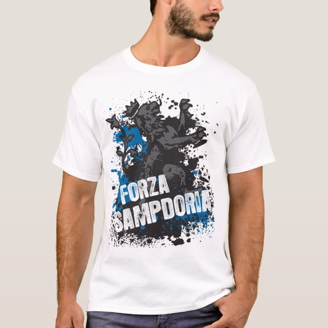 Forza Sampdoria t-skjorta Tee Shirt (Framsida)