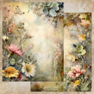 FÖRZAFFRAD TRÄDGÅRD JOURNAL KLIPPBOK PAPPER