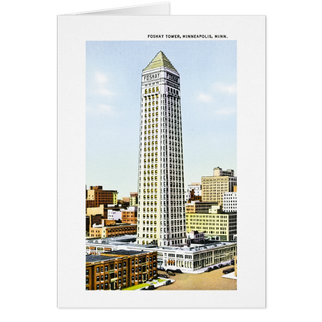 Foshay torn, Minneapolis, Minnesota Hälsningskort (Framsidan)