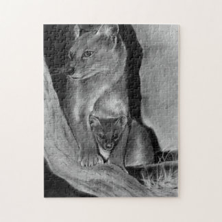 Fossa Katt och bebis pussel