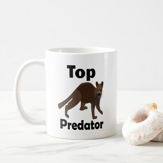 Fossa Madagaskar Rovdjur Predator Kaffemugg (Med munk)