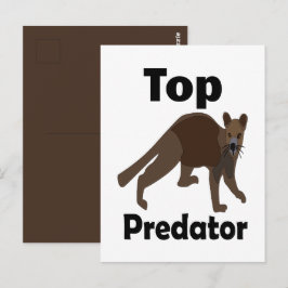 Fossa Madagaskar Rovdjur Top Predator Vykort