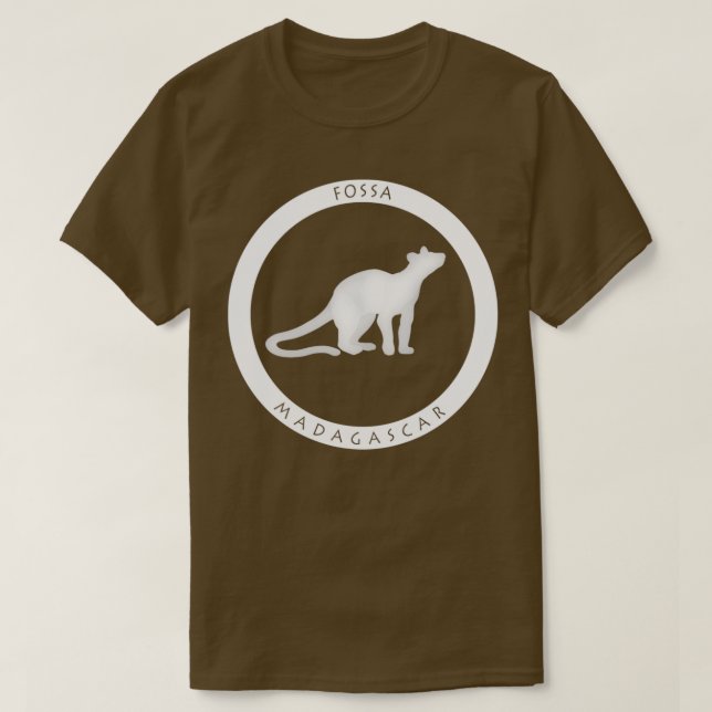 Fossa Madagaswildlife white T Shirt (Design framsida)