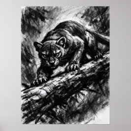Fossa Rovdjursfokus Konst Poster
