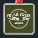 Fossil Bäck Arizona Kayaking Julgransprydnad Metall<br><div class="desc">Fossil Bäck Vild och Scenen River är en huvudbiflod till Verdefloden,  Arizonas enda andra vild- och scenflod.</div>