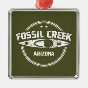 Fossil Bäck Arizona Kayaking Julgransprydnad Metall
