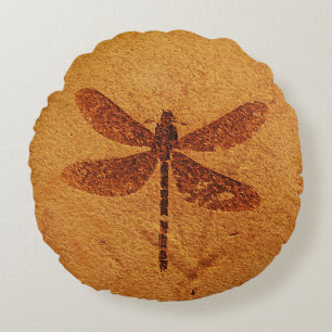 Fossil Damselflyga Rund Kudde