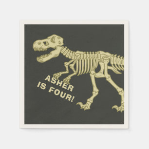 Fossil Dinosaur-Födelsedagsfest Pappersservett