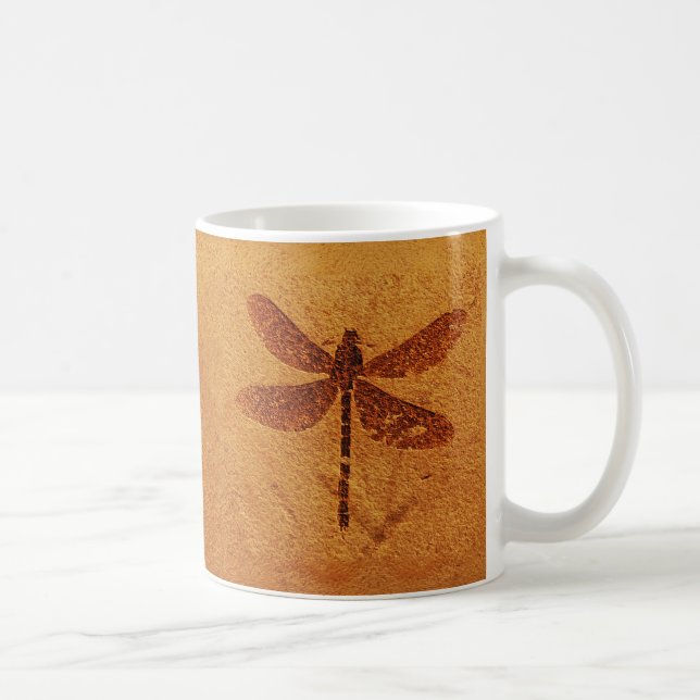 Fossil Dragonfly Kaffemugg (Höger)