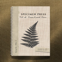 Fossil Fern Linen Look Organisk Press: Exemplarisk