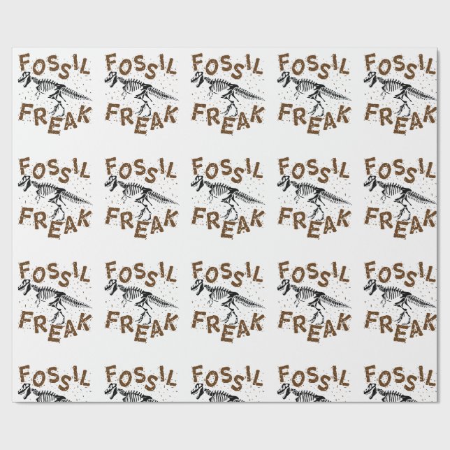 Fossil Freak Paleontology Dinosaur Bones Presentpapper (Platt)