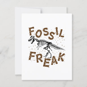 Fossil Freak Paleontology Dinosaur Bones Vykort