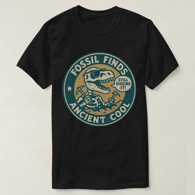 Fossil hittar ancient Coola T-Rex-arkeologi T Shirt (Design framsida)