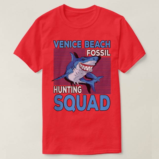 Fossil Hunter-design för en hajtandentusiast T Shirt (Design framsida)