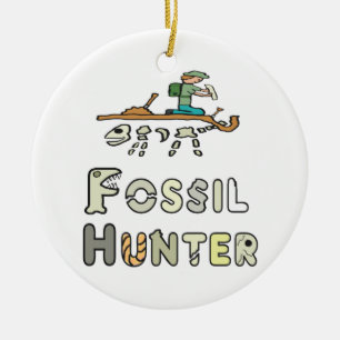 Fossil Hunter Julgransprydnad Keramik