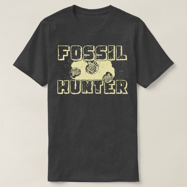 Fossil Hunter Paleontology Paleontolog Gift T Shirt (Design framsida)