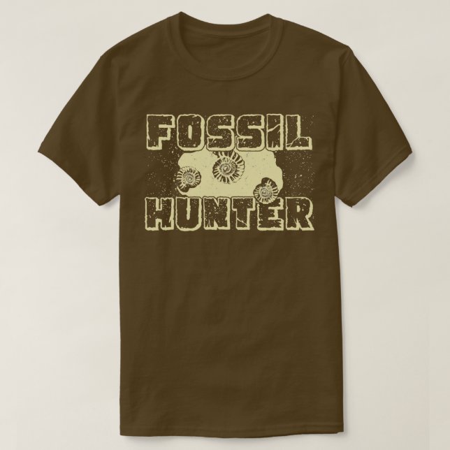 Fossil Hunter Paleontology Paleontolog Gift T Shirt (Design framsida)