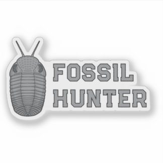 Fossil Hunter Trilobite Klistermärken