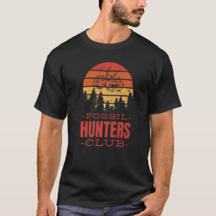 Fossil Hunters Klubb Triceratops Skull Bones Dinos T Shirt