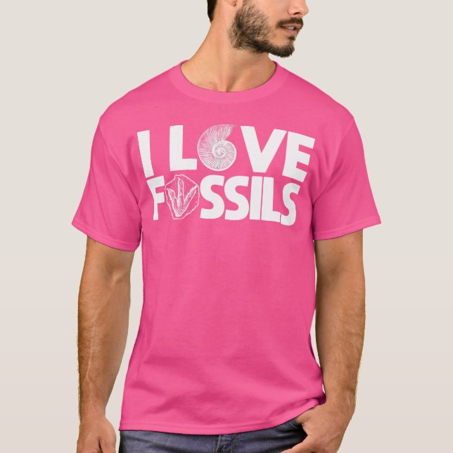 Fossil Hunting Fossil Samling T Shirt (Framsida)