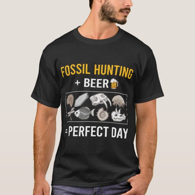 Fossil Hunting Fossils Paleontology Paleontolog T Shirt (Framsida)