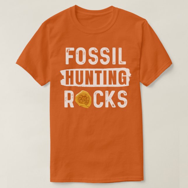 Fossil Hunting Sten T Shirt (Design framsida)