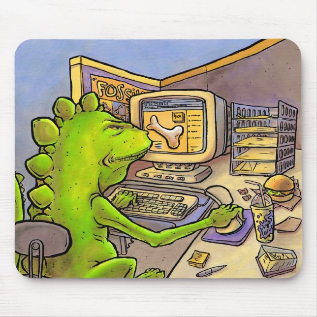 Fossil- jägare musmatta (Framsidan)