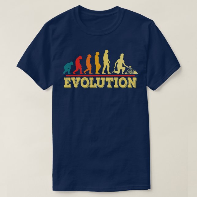 Fossil jakt på evolution Fossil i Sten Funny T Shirt (Design framsida)
