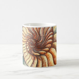 Fossil- konstmugg 2 för Ammonite Kaffemugg