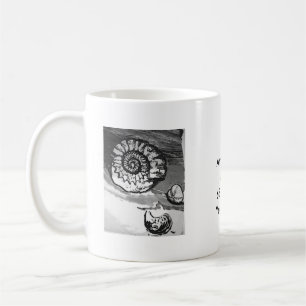 Fossil- kopp för Ammonite