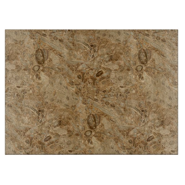 Fossil- Look för brun marmor (Framsidan)