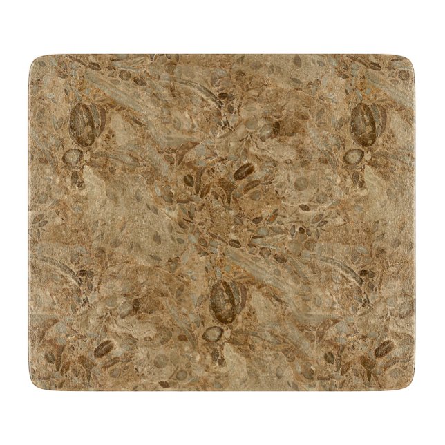 Fossil- Look för brun marmor (Framsidan)