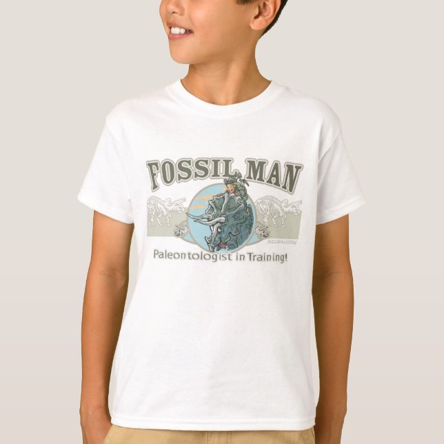Fossil- manPaleontologist Tee (Framsida)
